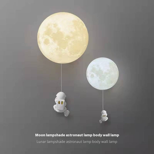 Moderne minimalistische Mond-Wandlampe fürs Kinderzimmer
