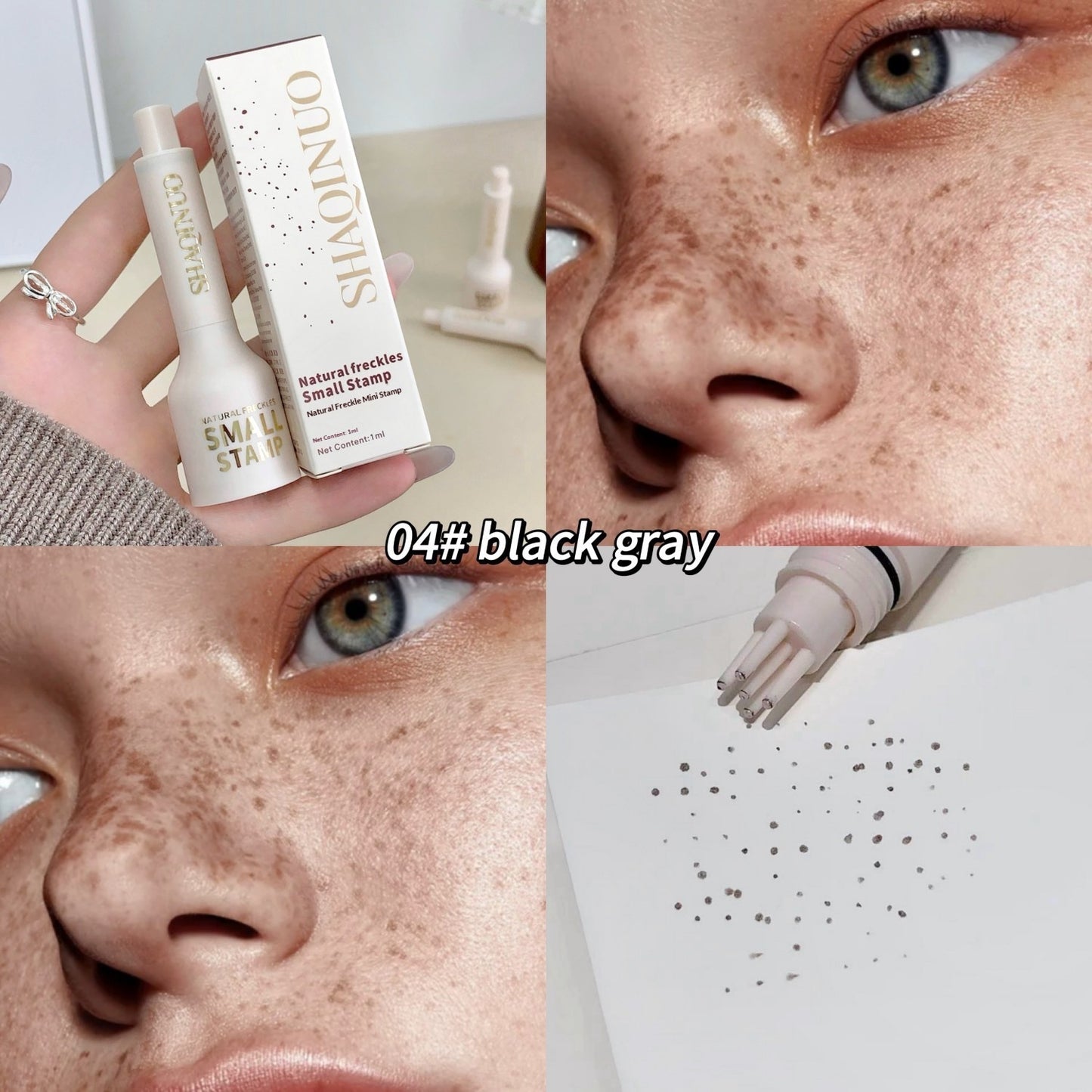 Mini-Stempel mit natürlichem Sommersprossenmotiv, wasserfest und fleckenentfernend