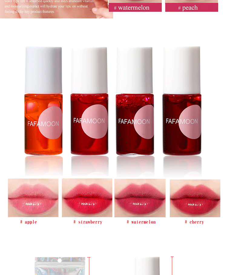 Cross-border Lipstick Water Lip Stain Lip Lacquer Long-lasting Moisturing Matte Rouge Cheek Dual-use