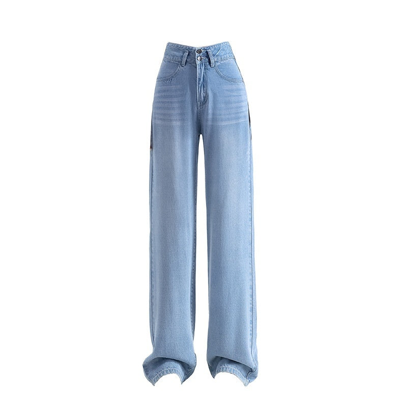 Damen Lyocell Denim Weite Hose Sommer Dünne