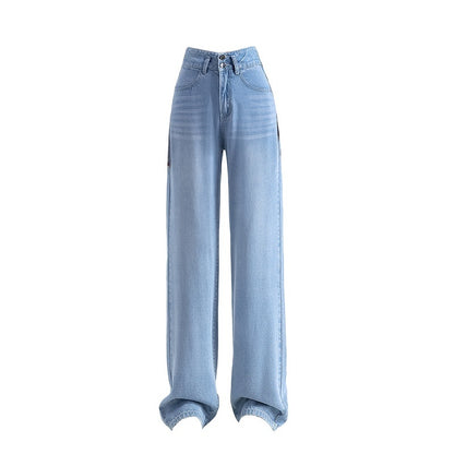 Damen Lyocell Denim Weite Hose Sommer Dünne