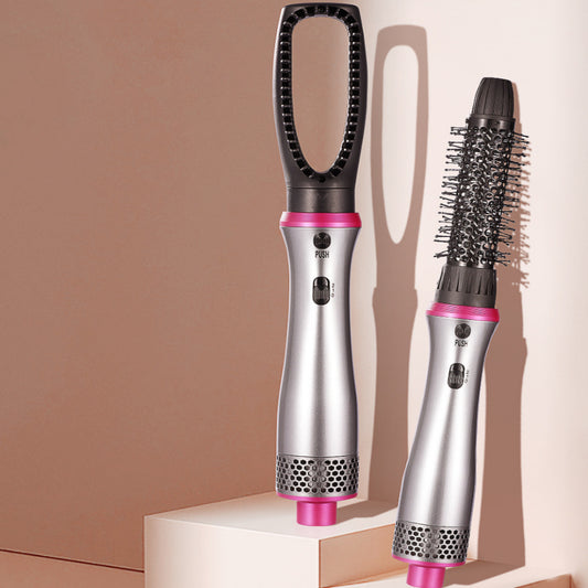 Multifunctional Warm-air Comb Hair Curler And Straightener Dual-use