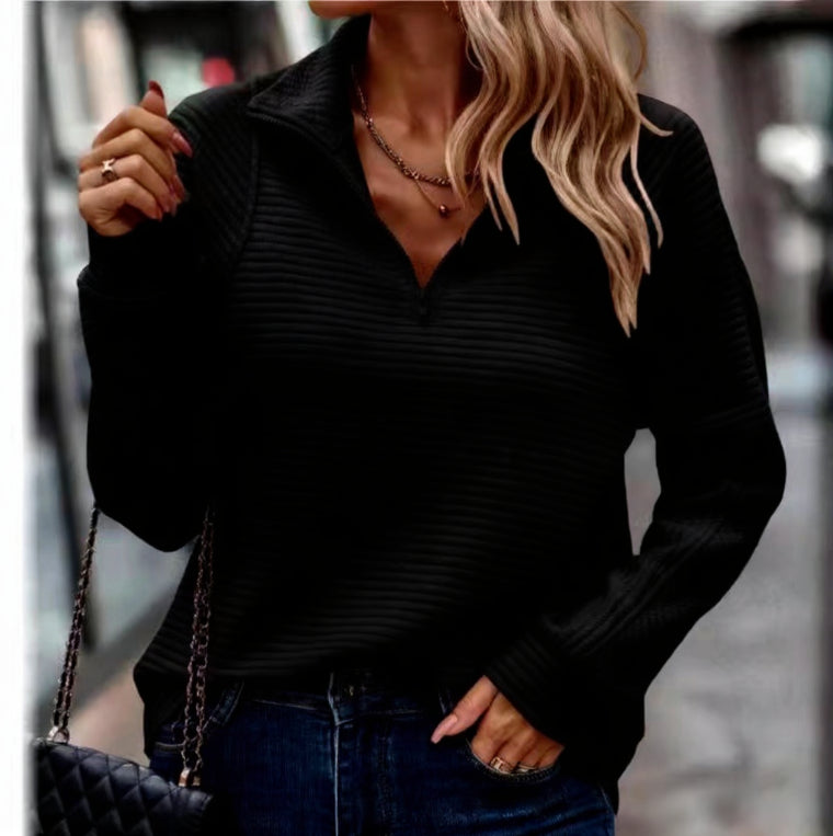 Amazons meistverkaufter einfarbiger Kapuzenpullover mit Reißverschluss für Damen in Europa und Amerika