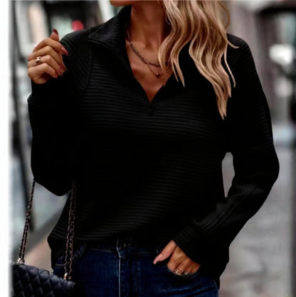 Amazons meistverkaufter einfarbiger Kapuzenpullover mit Reißverschluss für Damen in Europa und Amerika