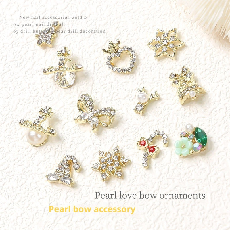 Weihnachtsglocke aus Metall, Nagelbohrer-Zubehör