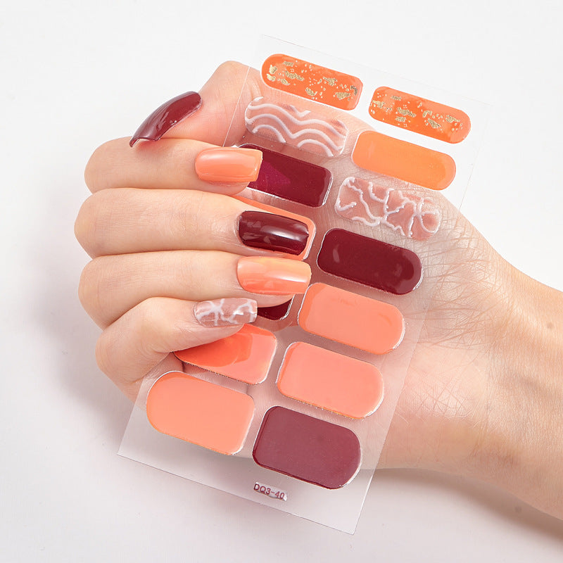 Laserbronzing Bastelnagel-Applikations-Nagelaufkleber