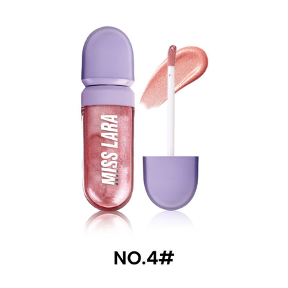 Elektroplattierter Lipgloss mit Spiegeleffekt für einen sofortigen Lippenaufpolsterungseffekt und strahlenden Lippen.