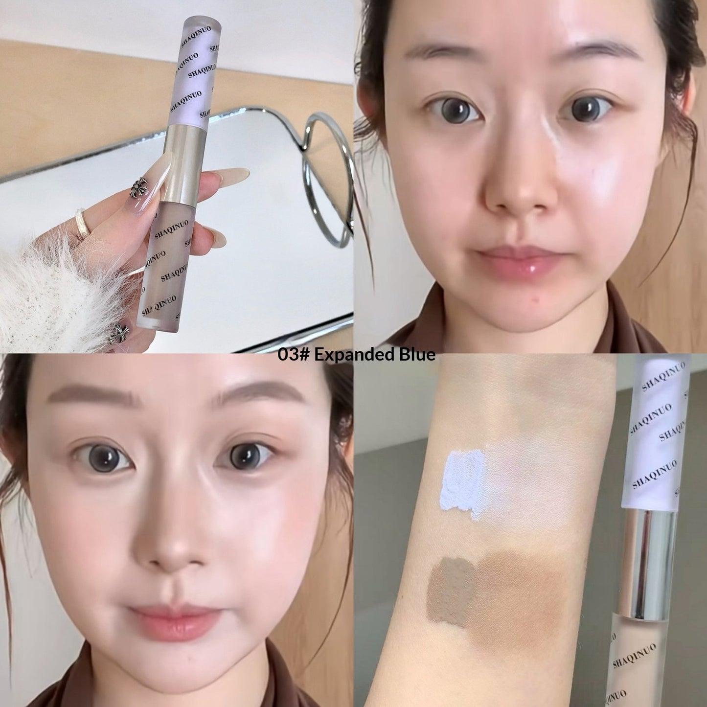 Flüssiges, aufhellendes Konturprodukt mit zwei Enden für ein natürlich wirkendes Make-up-Finish