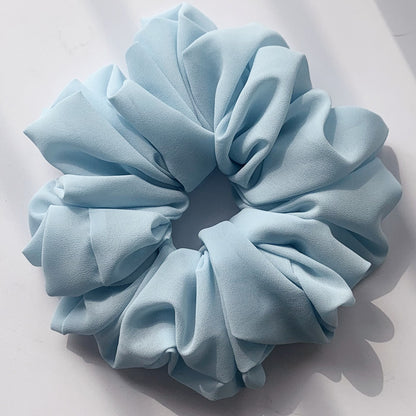 Großer Kopfstrauß aus Chiffon, Dickdarmring, Haarring