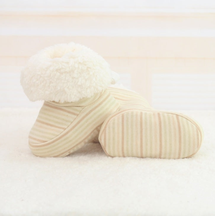 Neue Babyschuhe, weiche Sohle, ideal für Neugeborene, Kleinkinder im Winter, warm haltend, bedruckte Lauflernschuhe für Babys und Kinder 