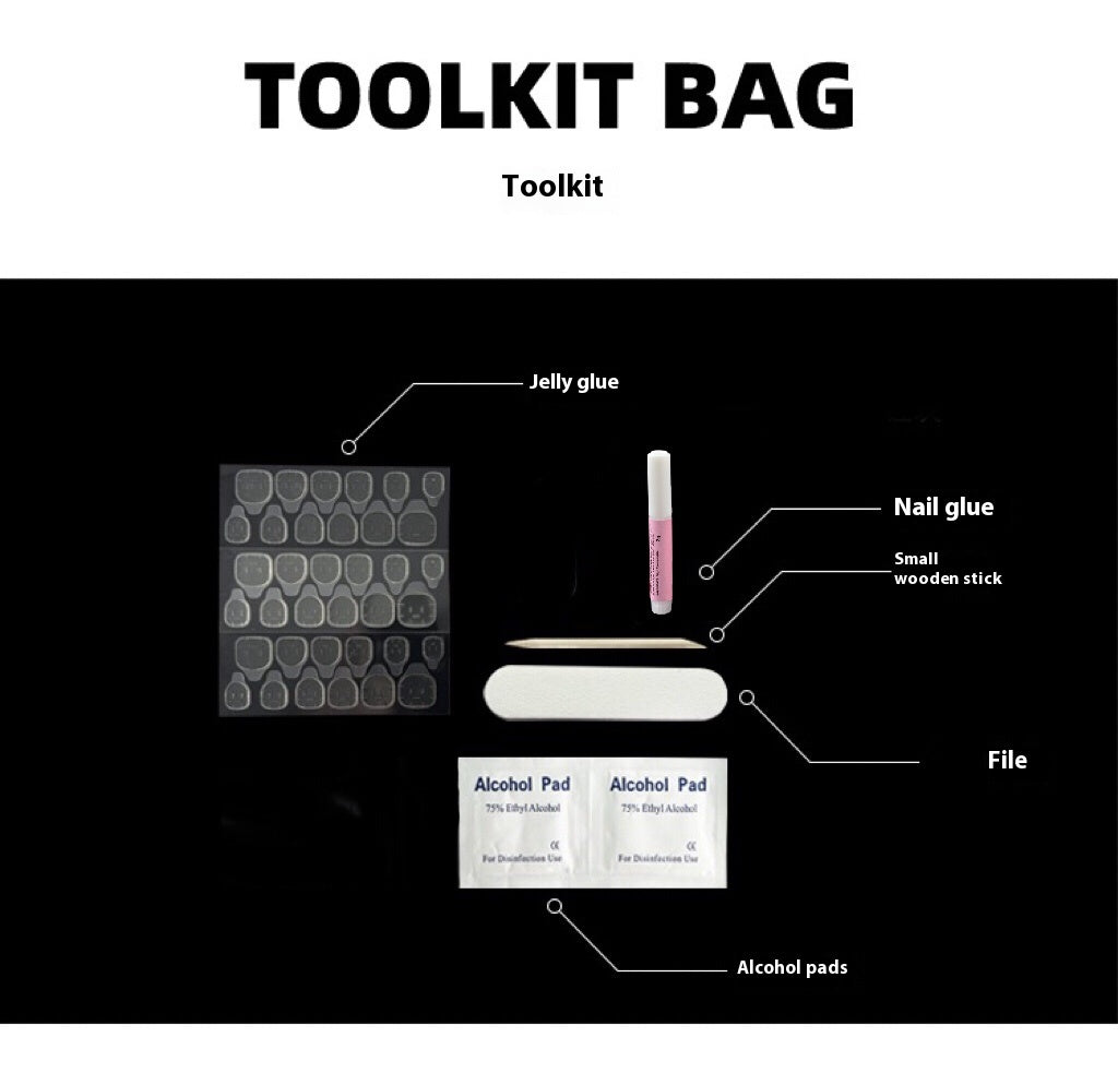 Elegante, handgefertigte Nagelverschönerung, individuell anpassbar, abnehmbar