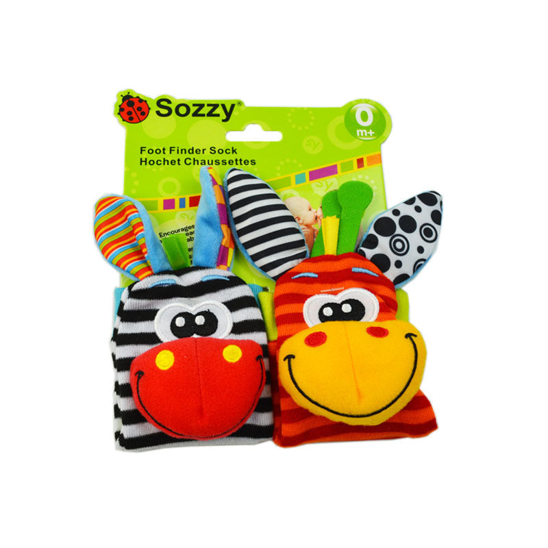 Cute-shaped Animal Rattle Plush Socks