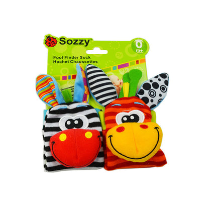Cute-shaped Animal Rattle Plush Socks