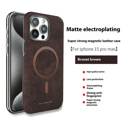 Galvanisierte Halbpackung Externe Magnetring-Handy-Schutzhülle