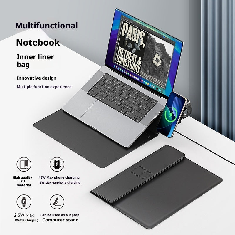 Geeignet für das 3-in-1-Wireless-Ladegerät und die multifunktionale Laptoptasche
