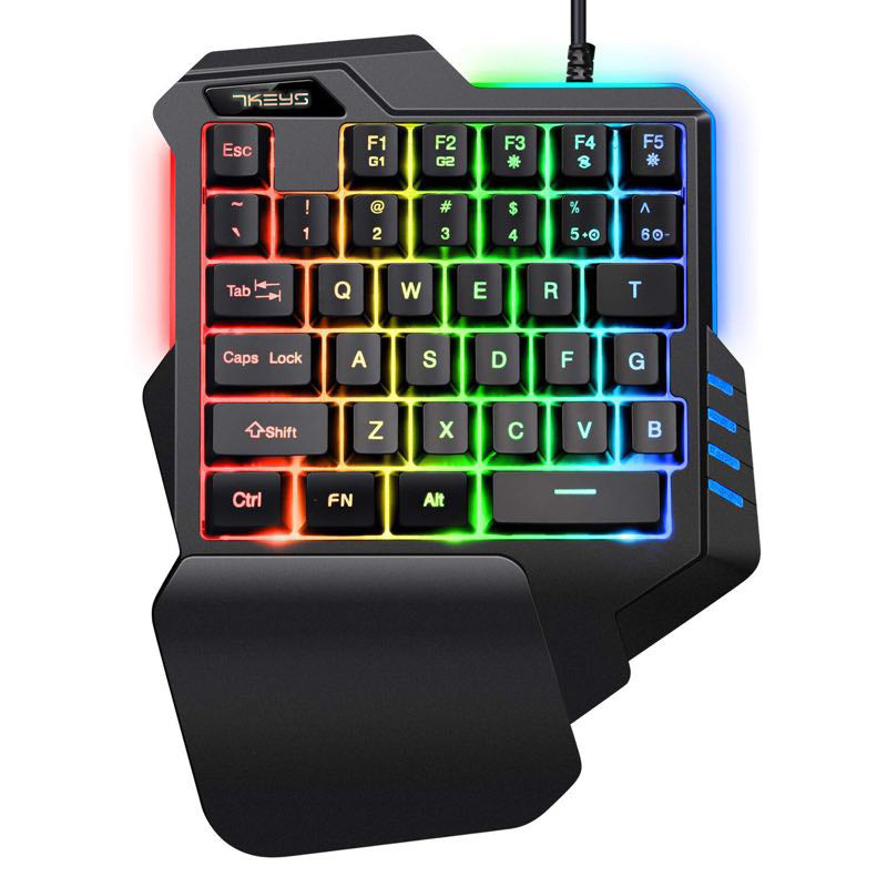 Einhand-RGB-Mechanik-Gaming-Tastatur