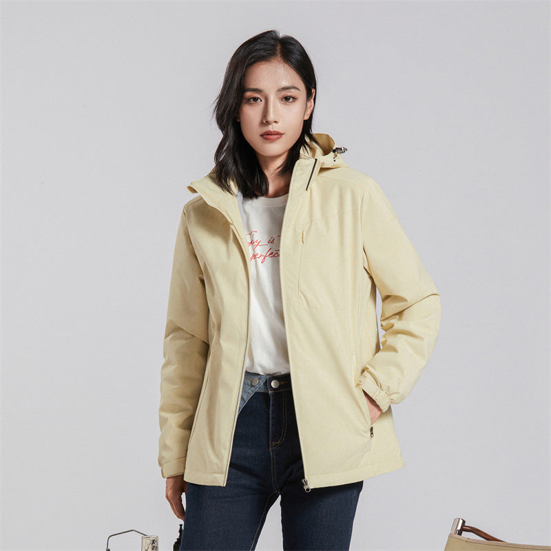 Paar Einlagige Jacke Winddichte Sport Fleece gefütterter wattierter Overall