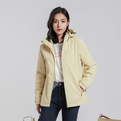 Paar Einlagige Jacke Winddichte Sport Fleece gefütterter wattierter Overall