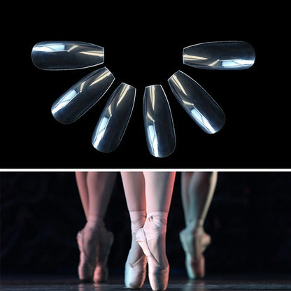 500 transparente, natürliche künstliche Fingernägel