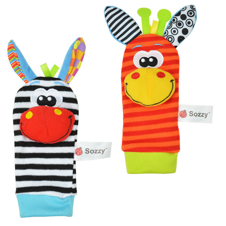Cute-shaped Animal Rattle Plush Socks