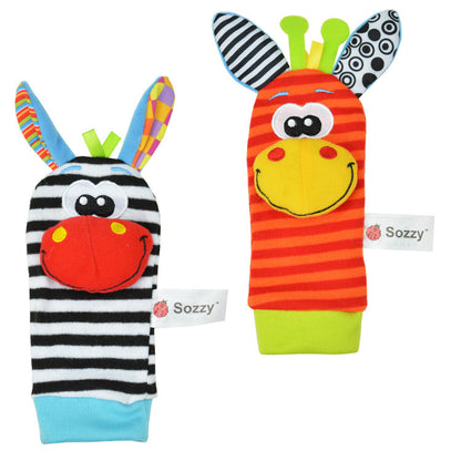 Cute-shaped Animal Rattle Plush Socks