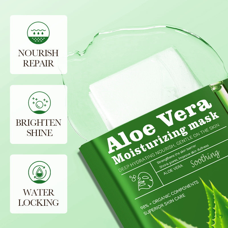 Aloe Vera Beruhigende Feuchtigkeitsspendende Gesichtsmaske für Frauen
