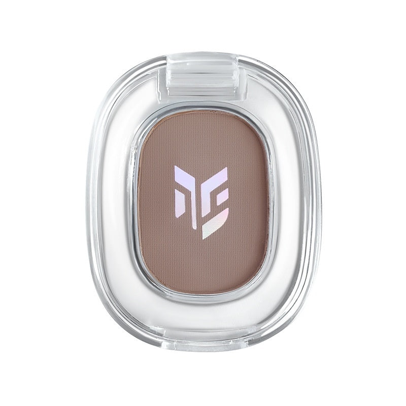 Matt-Lidschatten mit geringer Farbsättigung und einheitlicher Farbe