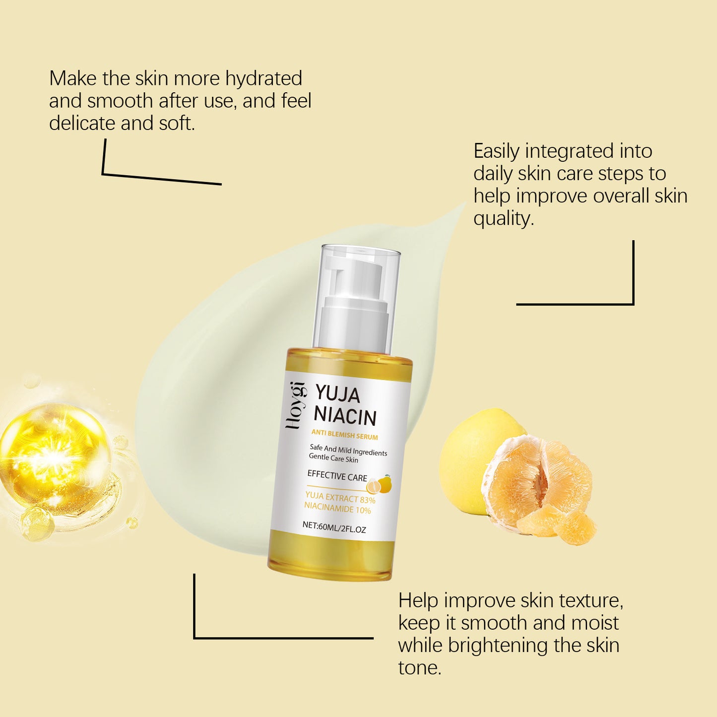 HOYGI Nicotinamid Aufhellendes Wasser Feuchtigkeitslotion