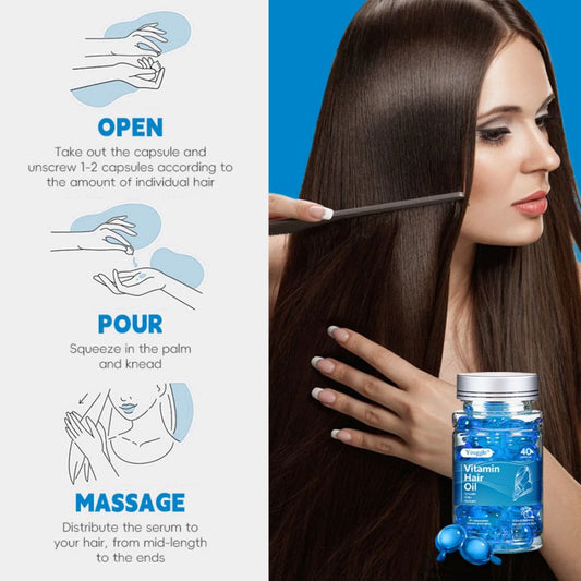 Bio-Haarwuchsöl, Keratin-Behandlungsserum, Vitamin-ACE-Feuchtigkeitsserum, Haarpflege-Kapselserum 