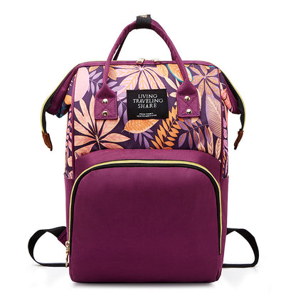 Große, multifunktionale, wasserdichte Wickeltasche, wasserdichter Rucksack für Mütter und Babys, ideal für Ausflüge.