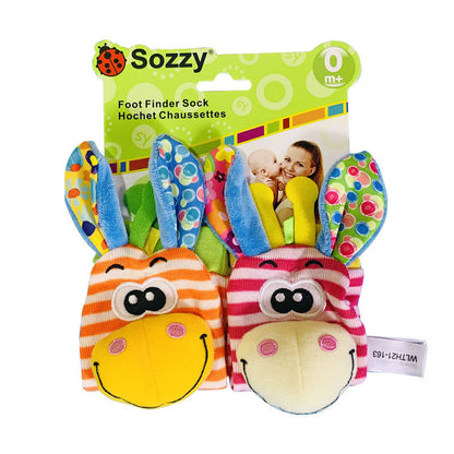 Cute-shaped Animal Rattle Plush Socks