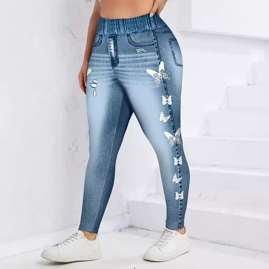 Europäische und amerikanische Leggings, nahtlose Fitnesshosen mit hohem Bund