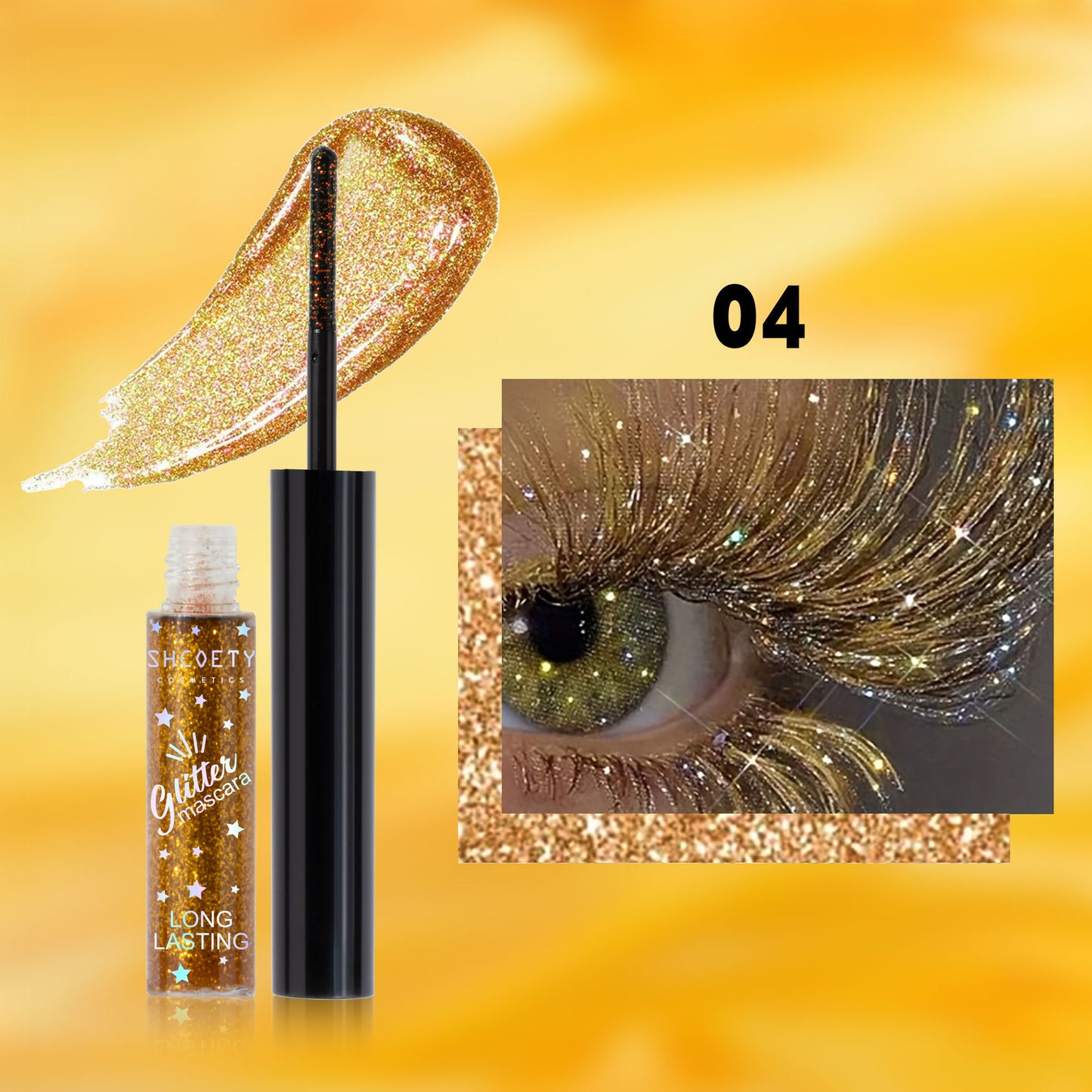 Farbige Mascara in 5 Farben, wasserfest und wischfest