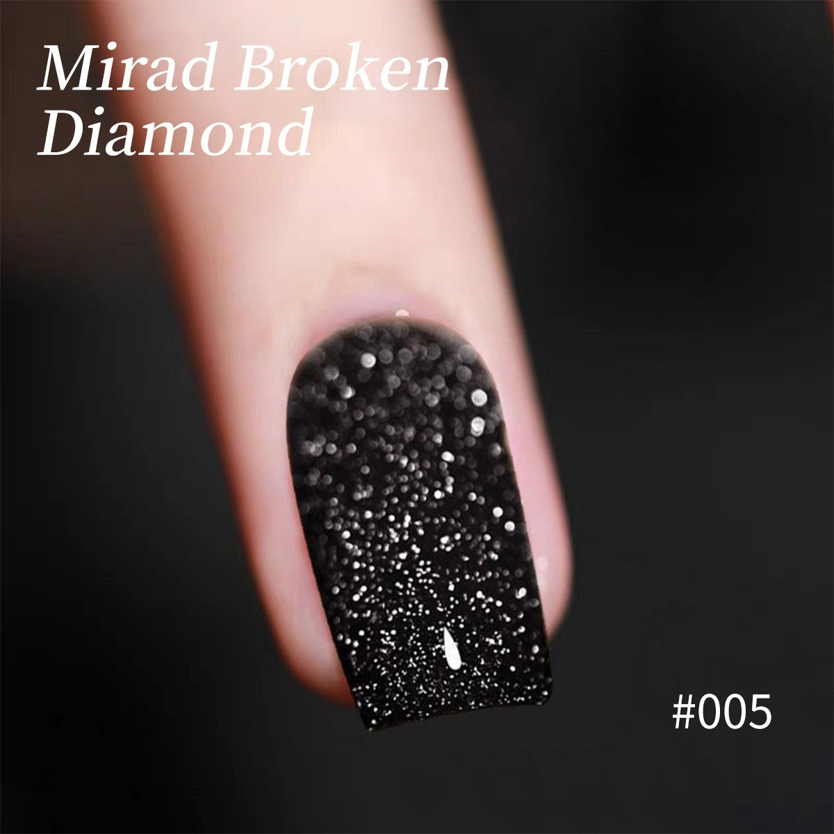 Auffälliges, reflektierendes Glitzer-Nagelgel im Nachtclub-Stil