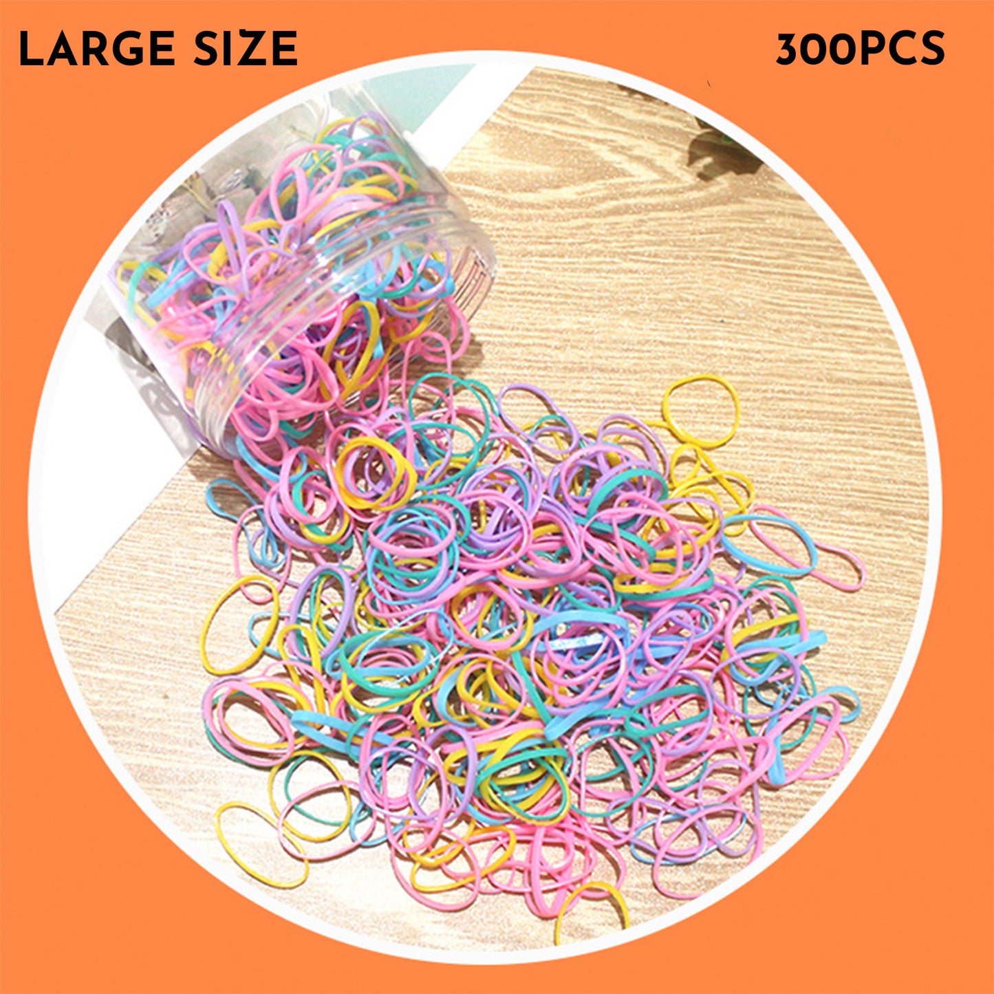 Haargummis für Babys und Kleinkinder, dünne, kleine Haargummis aus TPU, 300–600 Stück pro Packung