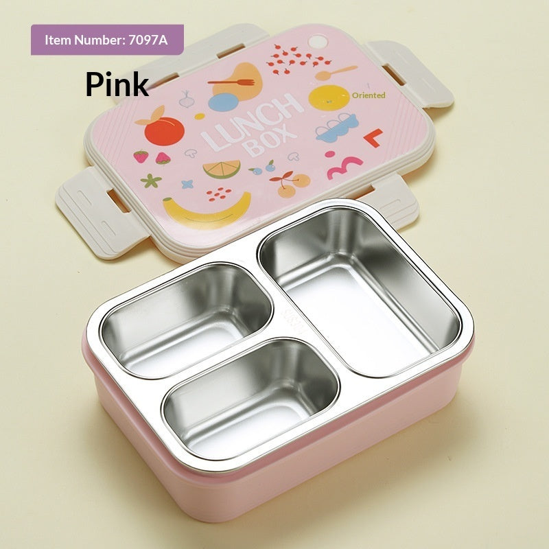 Creative Cartoon Printed 304 Stainless Steel Insulated Lunch Box
