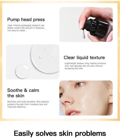 Feuchtigkeitsspendende Essenz mit Schneckenextrakt – nährend, feuchtigkeitsspendend und pflegend