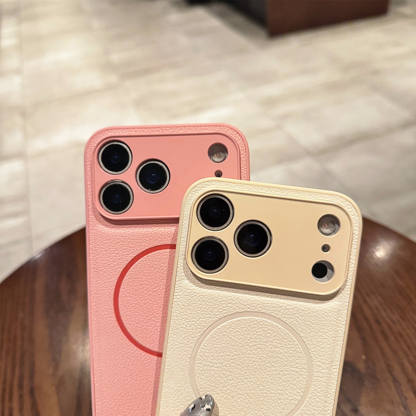 Magnetische Saugkraft, feiner Kreis, einfarbig, feine Löcher, Schutzhülle für Handys