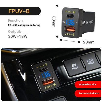 48W Schnelllade-QC30-Auto-Modifikations-Handyladegerät