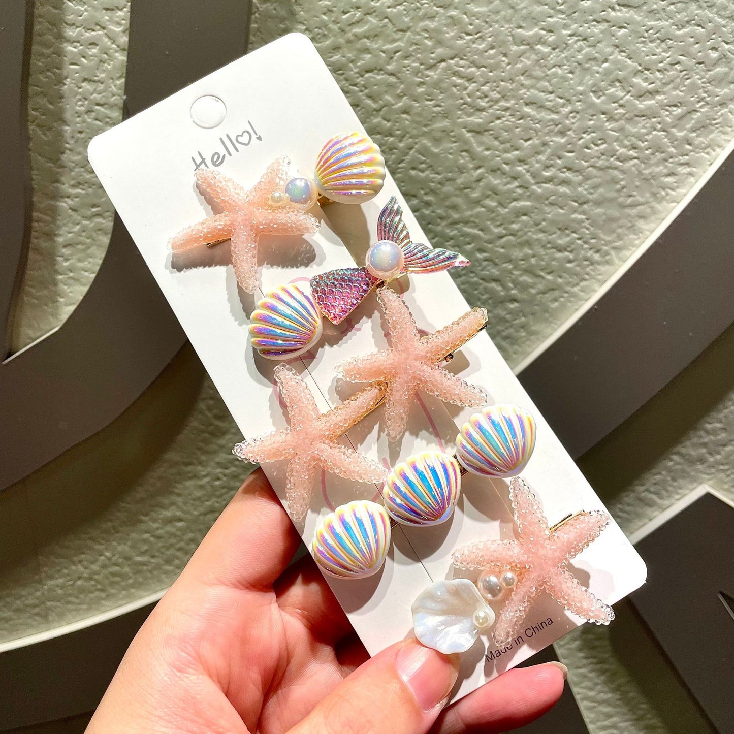 Children's Creative Starfish Shell Hairpin