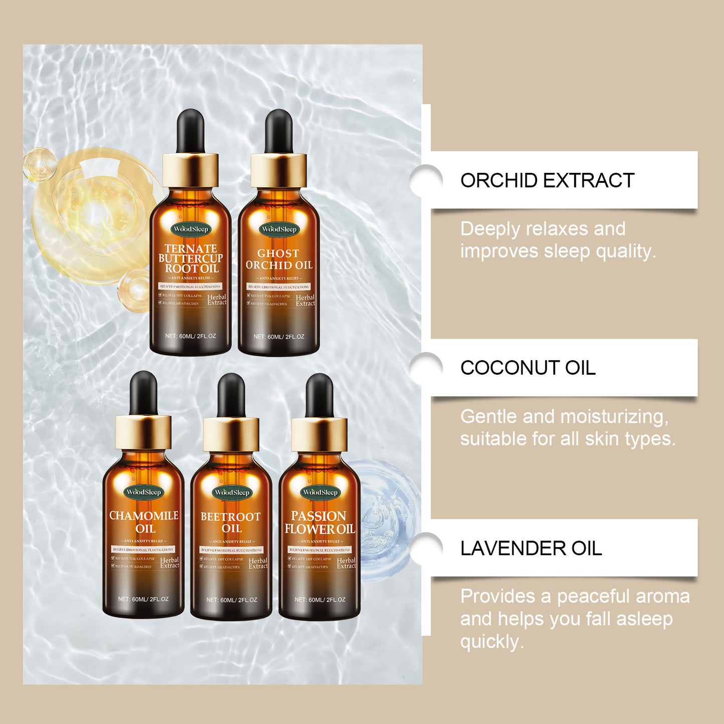 Plant Sleep Treatment Oil Gentle Moisturizing