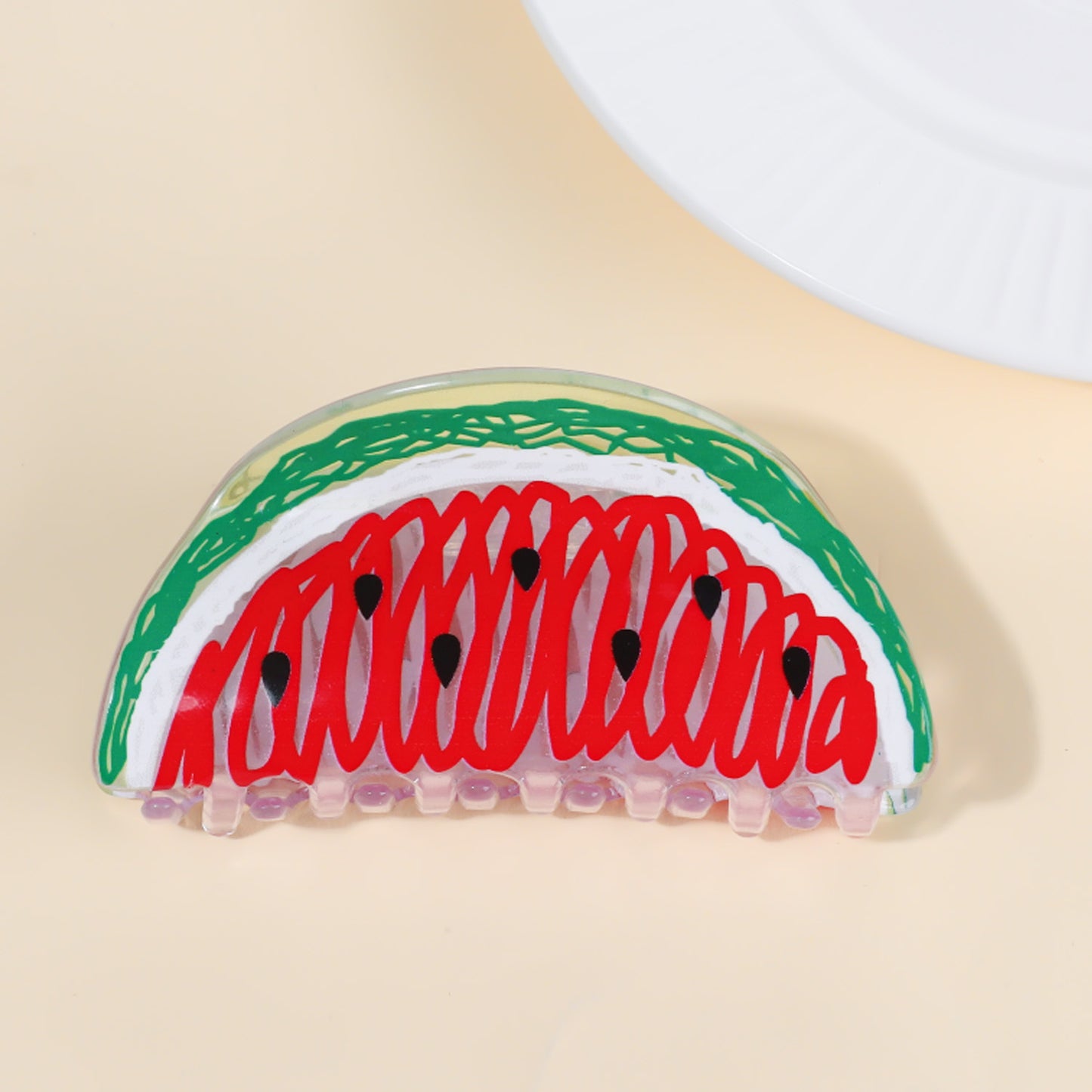 Portable Korean Creative Fruit Transparent Grip