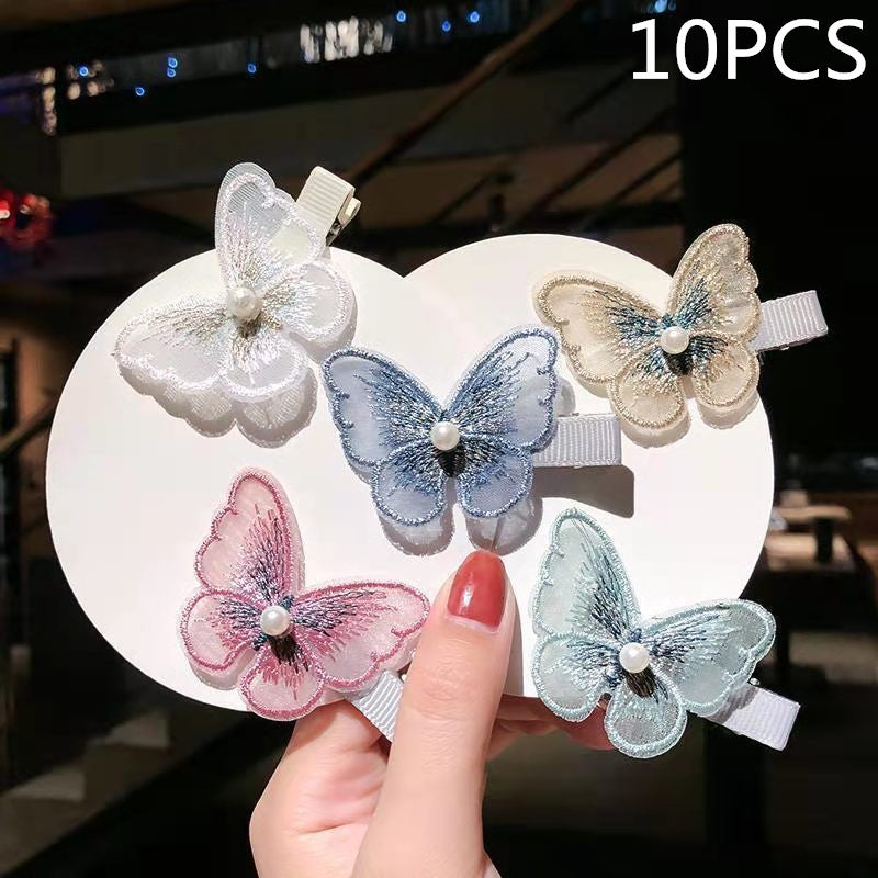 Koreanische Kristall-Seestern-Haarspange, seitliche Damen-Haarspange, Entenschnabel-Haarspange, Macaron-Haarspange