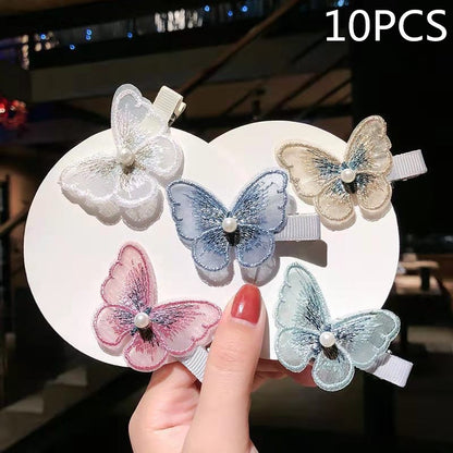 Koreanische Kristall-Seestern-Haarspange, seitliche Damen-Haarspange, Entenschnabel-Haarspange, Macaron-Haarspange