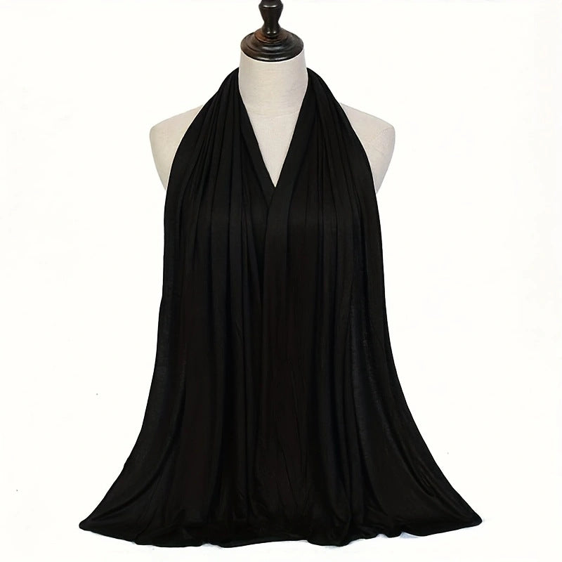 Solid Color Versatile Casual Headscarf