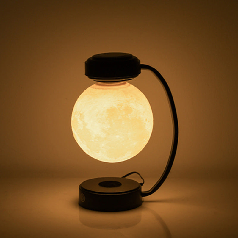 Kabellose 3D-LED-Mond-Nachtlampe mit magnetischer, schwebender und rotierender Kugel – ideal für Schule, Büro, Buchhandlung und Zuhause.