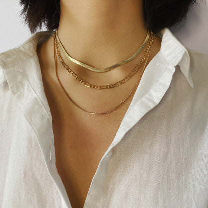 Punk-Metall-Schlangenknochenkette