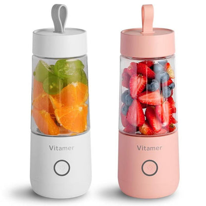 Tragbarer 350-ml-Standmixer mit USB-Ladefunktion, elektrisch, für Smoothies, Slush-Eis und Säfte.