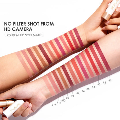 FOCALLURE Puder fühlt sich matt an, Lippenstift, feuchtigkeitsspendend, feuchtigkeitsspendend und langanhaltender Lippenstift.