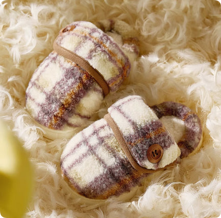 Geräuschlose, dicke, warme Hausschuhe für Kinder